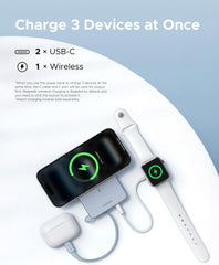 UGreen Powerbank 10000 Mah Pd 25W Wireless Magnetic Gray
