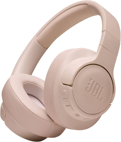 JBL Tune 720BT Wireless Over-Ear Headphones, Pure Bass Sound, Bluetooth 5.3, 76H Battery, Hands-Free Call, Multi-Point Connection, Foldable, Detachable Audio Cable - White, JBLT720BTWHT