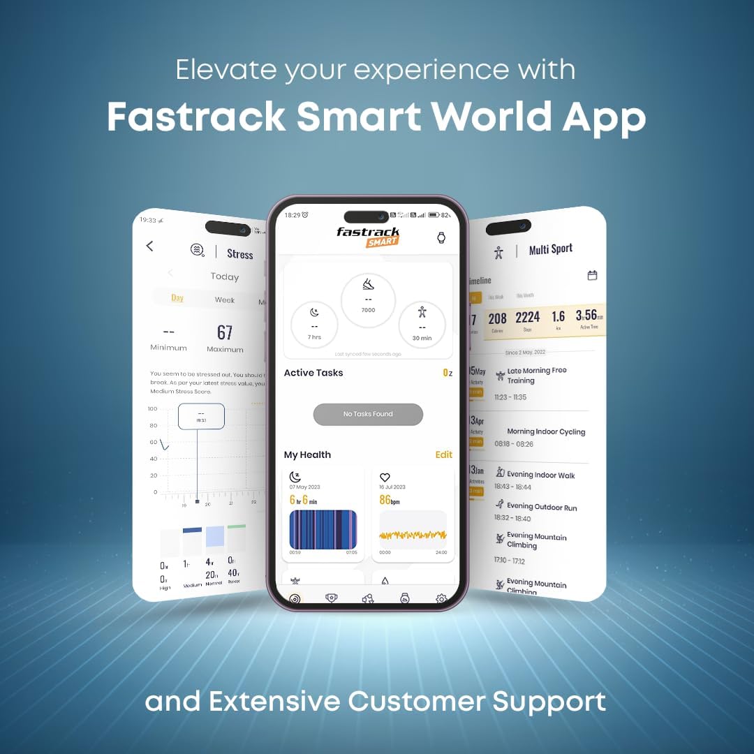 Fastrack Limitless XR1 Smartwatch | 1.38" Ultra-Bright HD Display | SingleSync BT Calling & AI Voice Assistant | IP68 Rugged Adventure Build - 38088PP01