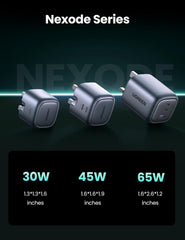 UGREEN Nexode 45W Charger GaN Dual USB C Ports Charger Type C Foldable 45W Fast iPad Adapter, Galaxy Tab Block 25W USB C Power Adapter for Samsung S25, iPhone 17 Pro Max, MacBook Air, iPad, etc