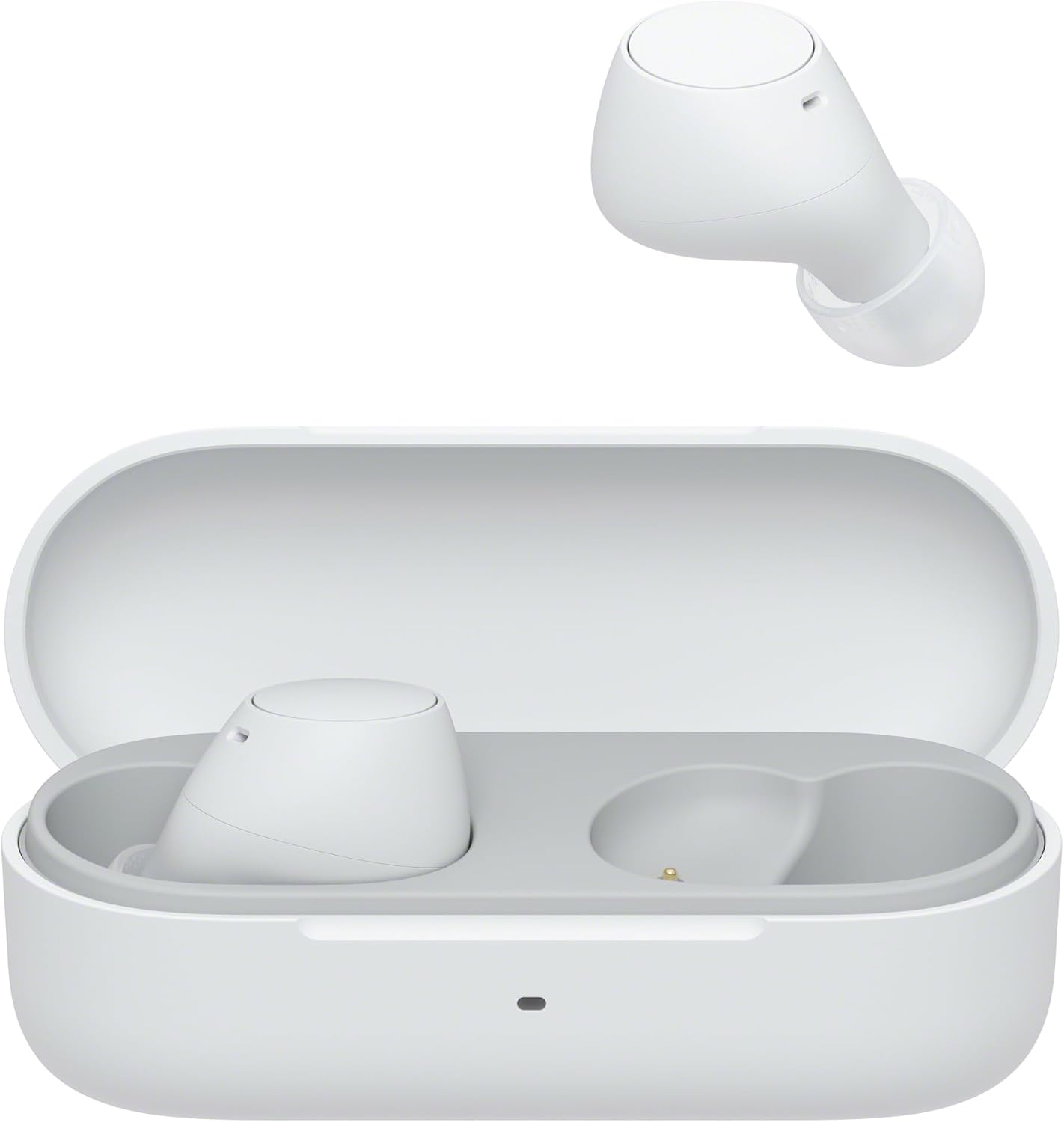 Sony WF-C510 Truly Wireless Earbuds, 22 hours battery life, Clearer hands-free calling, Multipoint Connection, Ambient Sound Mode, IPX4 Water Resistance, White, UAE Version - 1-Year warranty