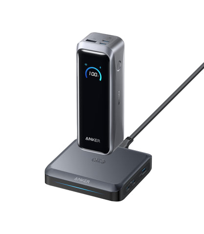 Anker Prime Power Bank, 26,250mAh 3-Port Portable Charger with 300W Output, Two-Way Charging, Flight-Approved, App Control, For MacBook, iPhone 17/16 Series, and More, Charging Base Not Included
