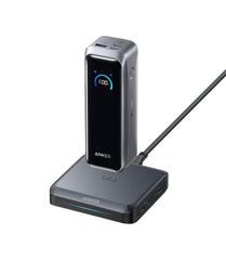 Anker Prime Power Bank and Charging Base, 26,250mAh 300W Max Portable Charger with Base for 6 Devices, Two-Way Charging, Flight-Approved, App Control, For MacBook, iPhone 17/16/15 Series, and More