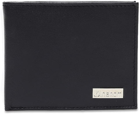 Bi-Fold Organised Wallet Flat Nappa Genuine and Smooth Leather Upper IM2021XDA0009-400-Navy Blue