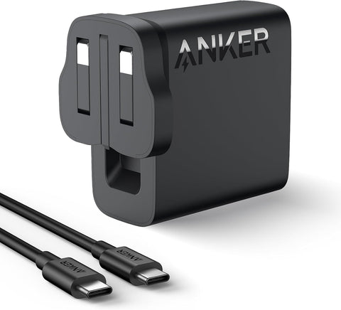 Anker Mac Book Pro 100W USB C Charger, Compact and Foldable Fast Charger for MacBook Series,iPhone,Samsung S26/ S25/S24,iPad Pro,and All USB C Devices,5 ft C to C Cable Included