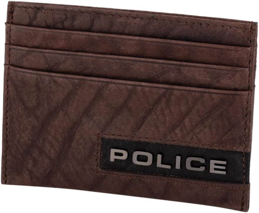 Police Ltr Card Case Dark Brown Droid, Dark Brown (4895148689172)