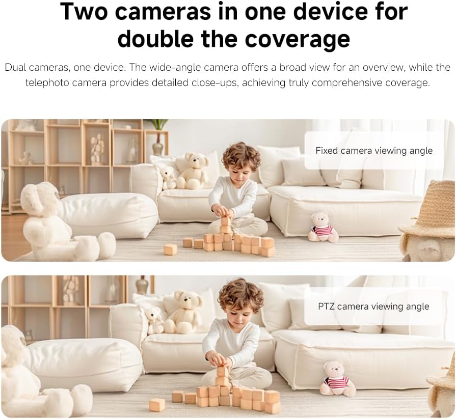 Xiaomi Smart Camera C500 Dual | 4MP+4MP | 360° Coverage | AI Human Detection | Two-Way Audio | Pet Detection | Mi Home App