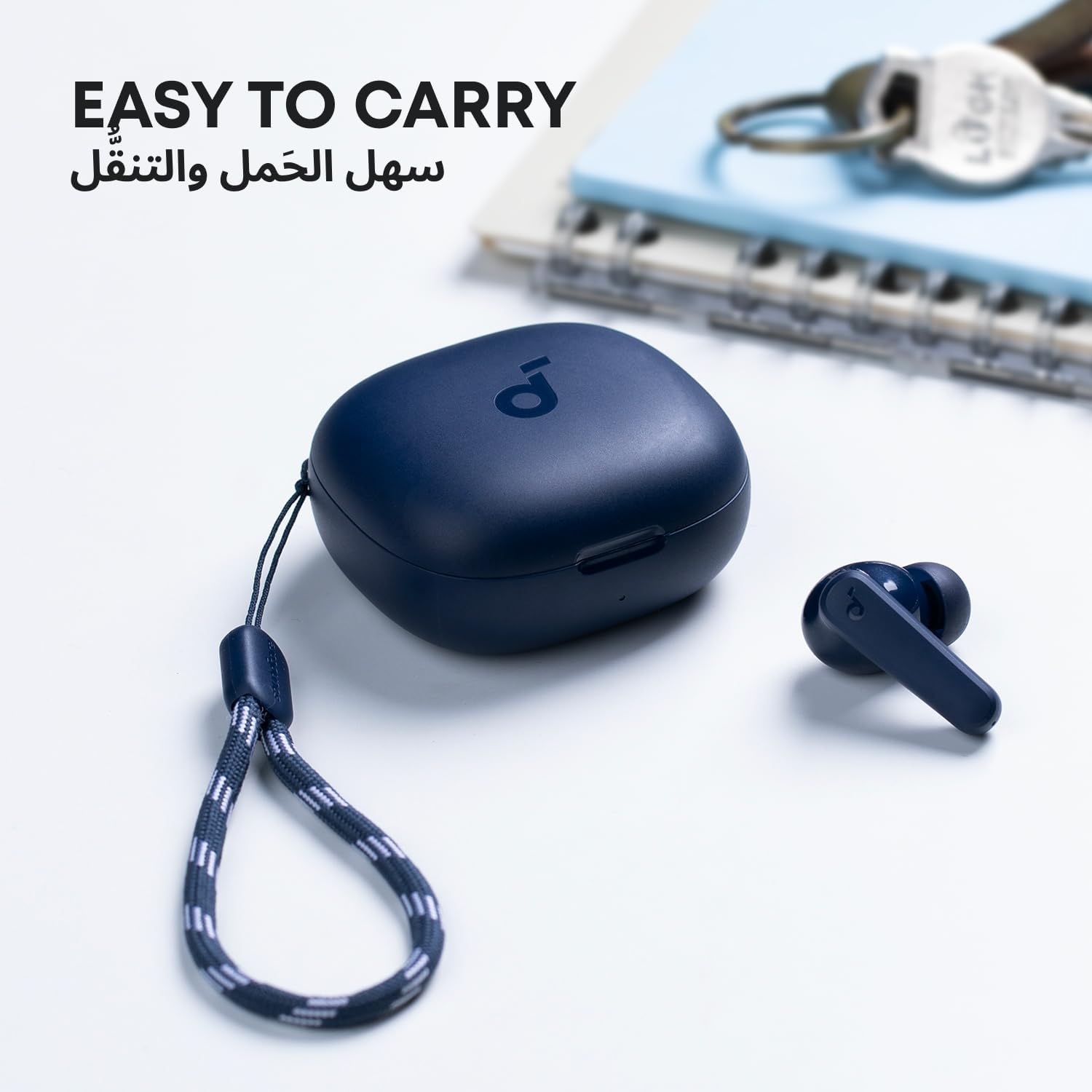 soundcore Anker P20i Bluetooth Earphones, 10mm Drivers with Big Bass True Wireless Earbuds, Bluetooth 5.3, 30H Playtime, IPX5, 2 Mics for AI Clear Calls, 22 Preset EQs, Customization via App (Blue)