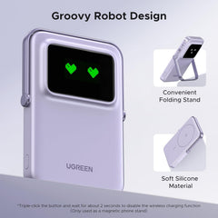 UGREEN Uno Magsafe Power Bank 5000mah Magnetic Portable Charger 20w Fast Charging Powerbank - Lilla - 5000 Ah