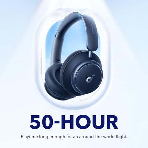 soundcore by Anker Space Q45 Adaptive Noise Cancelling Headphones, Reduce Noise By Up to 98%, Ultra Long 50H Playtime, App Control, Hi-Res Sound with Details, Bluetooth 5.3, Ideal for Traveling