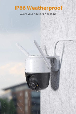 Imou Dahua ( Cruiser SE 2MP Outdoor Security Camera Color Night Vision with Floodlight and Microphone, 1080P (2MP) FHD Pan/Tilt 2.4G Wi-Fi Camera, IPC-S21FP Compatible with J.K.Vision BNC