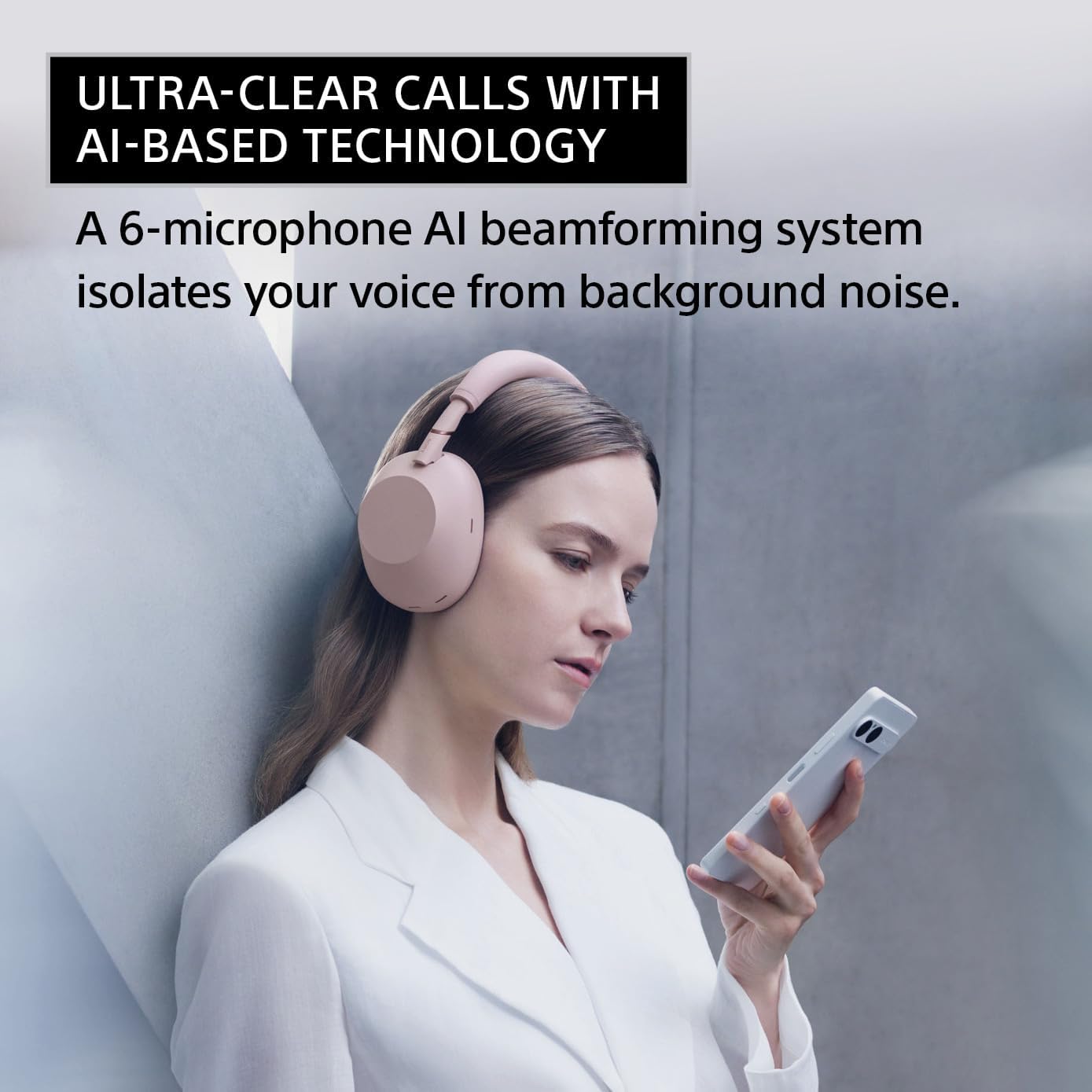 Sony WH-1000XM6 The Best Noise Canceling Wireless Headphones, HD NC Processor QN3, 12 Microphones, Adaptive NC Optimizer, Mastered by Engineers, Studio-Quality, 30-Hour Battery, Sand Pink (2026 Color)