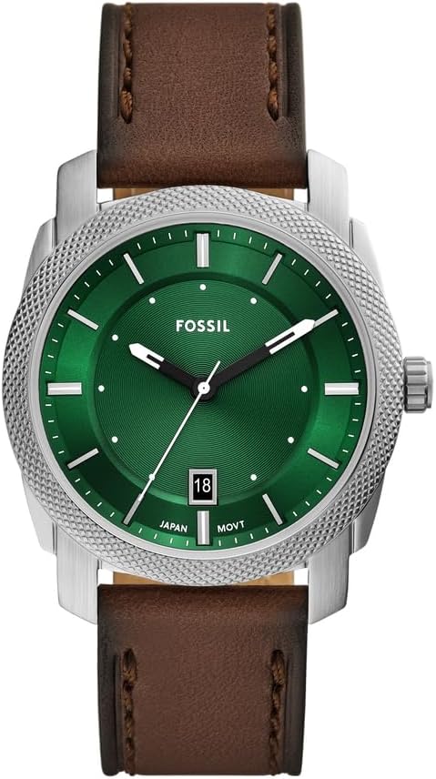 Fossil Men's Analog Quartz Watch with Leather Strap FS6085