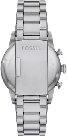 Fossil Men's Sport Tourer Quartz Stainless Steel Chronograph Watch, Color: Silver/Black (Model: FS6045)