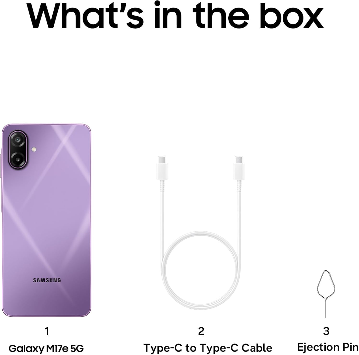 Samsung Galaxy M17e 5G Mobile (Vibe Violet 4GB RAM, 128GB Storage) | Smoothest 120 Hz Refresh Rate| Monster 6000 mAh Battery | IP54 | 6 Gen OS Upgrades | AI | Gemini Live | Without Charger