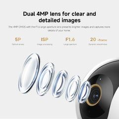 Xiaomi Smart Camera C500 Dual | 4MP+4MP | 360° Coverage | AI Human Detection | Two-Way Audio | Pet Detection | Mi Home App
