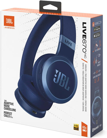 JBL LIVE 670NC Wireless On-Ear Headphones with True Adaptive Noise Cancelling