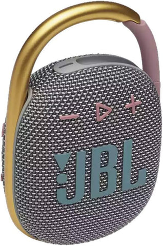 JBL Clip 4 Portable Bluetooth Speaker, 10H Battery, White, JBLCLIP4WHT