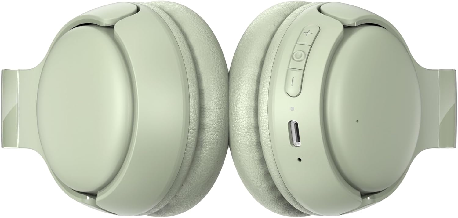 HONOR Choice Headphones Lite On-Ear Wireless Headphone with 40mm Deep Bass Driver, 82-Hour Battery Life, Dual-Device Connection, AI Call Noise Cancellation & Foldable Lightweight Design, Green