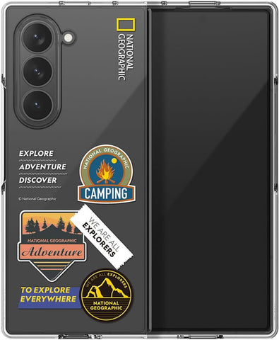 National Geographic Crystal Slim Fit Case (Galaxy Z Fold Series) Galaxy Z Fold 6 Camping Logo - Transparent