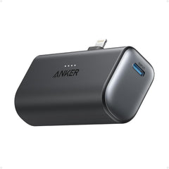 Anker 621 Power Bank with Built-in Lightning Connector, MFi Certified, Battery Pack 5,000mAh 12W, Compatible with iPhone 15/15 Pro / 15 Plus / 15 Pro Max, iPhone 14 and 13 Series (Black)