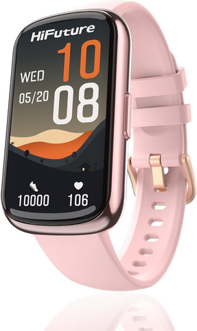 HiFuture EVO2 1.47-Inch IPS Display Smart Band for Unisex, Rose Gold