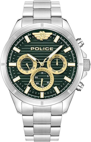 Police Raho Chronograph Stainless Steel Men's Wrist Watch 44mm