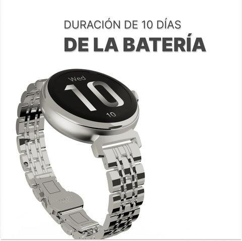 HiFuture Future Aura Bluetooth Calling Smart Watch for Women, Silver