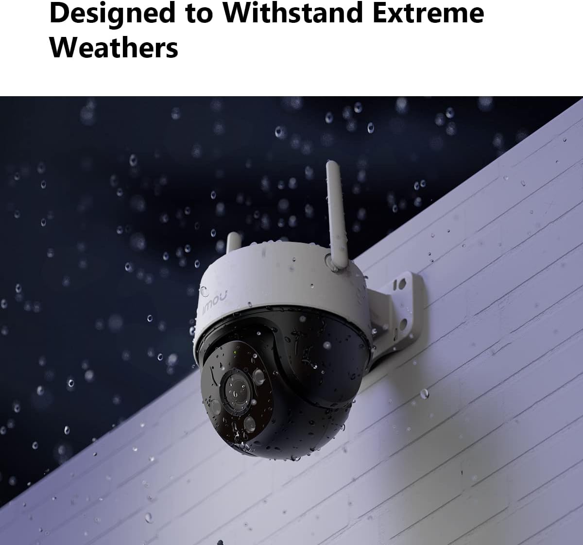 Imou 1080P Security Camera Surveillance Camera Outdoor, 360° Wi-Fi Camera for Home Smart with Human Detection Motion Tracking Two-Way Talk 30m IR Color Night Vision IP66 Water Proof Siren(Cruiser SE+)
