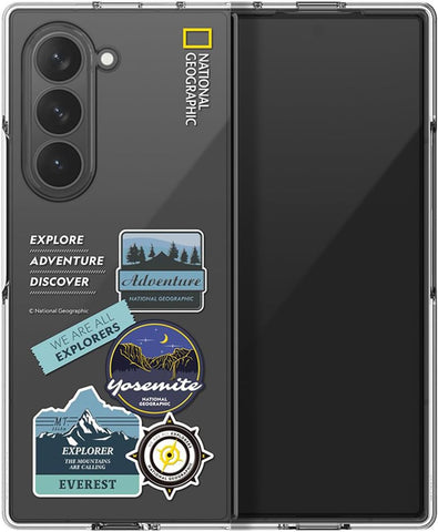 National Geographic Crystal Slim Fit Case (Galaxy Z Fold Series) Galaxy Z Fold 6 Adventure Logo - Tranparent