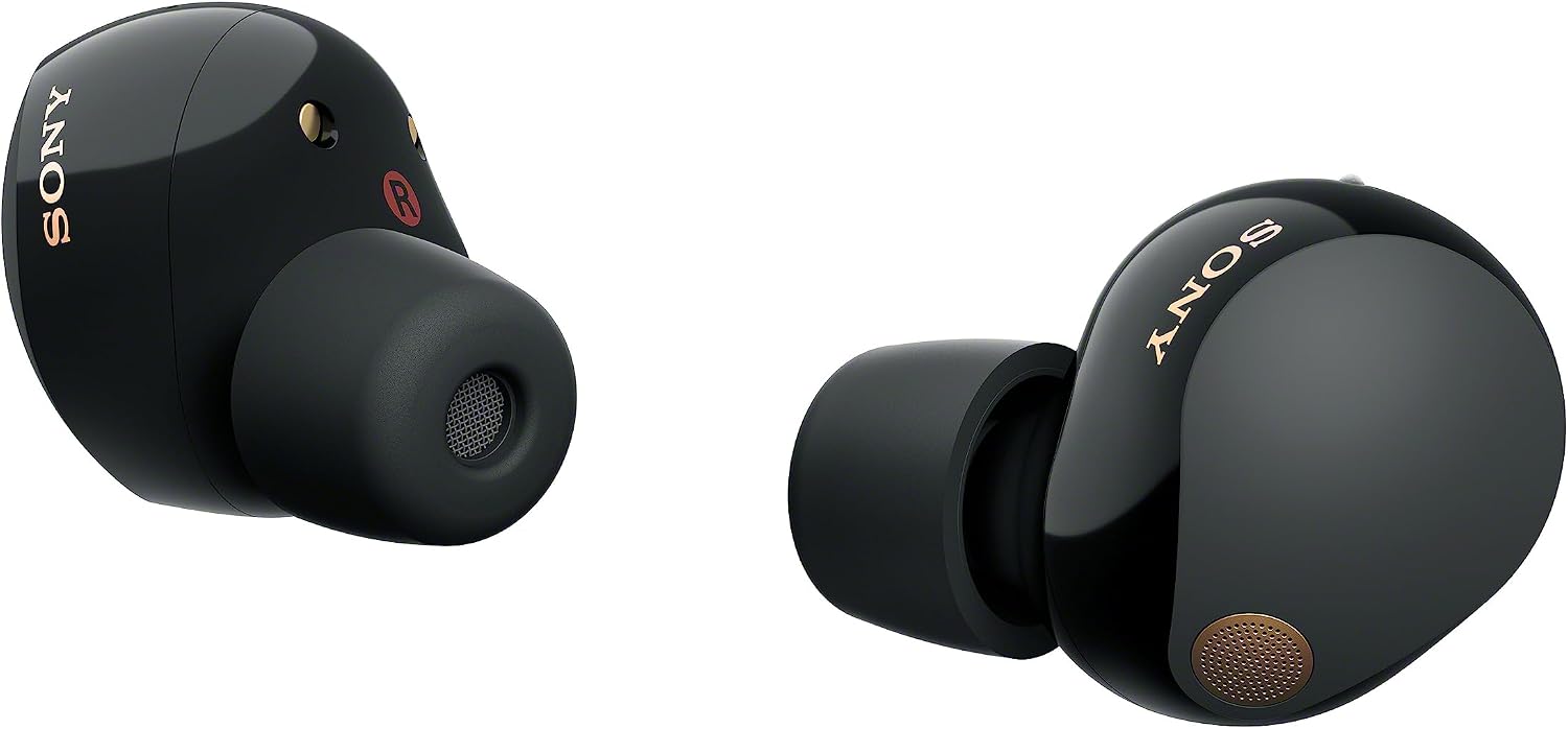 Sony WF-1000XM5 The Best Truly Wireless Noise Cancelling Earbuds, Hi-Res Audio, 24 hours battery life, Multipoint Connection, IPX4 Water Resistance, Black, UAE Version - 1-Year warranty