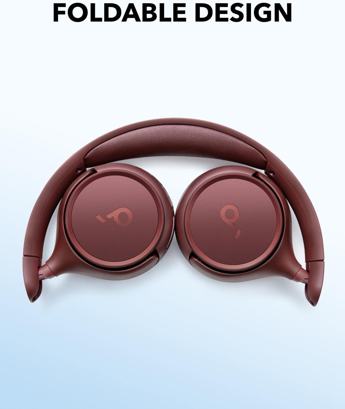 Soundcore by Anker H30i Bluetooth Headphones 70 Hours Playback 40 mm Drives Bluetooth 5.3 Ultra Light App Supported Red