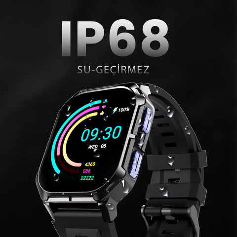 Hifuture ULTRA3 IPS Display 2.0" Bluetooth Calling Smartwatch - Black