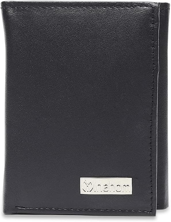 Tri-Fold Organised Wallet Flat Nappa Genuine and Smooth Leather Upper IM2021XDA0006-400-Navy Blue