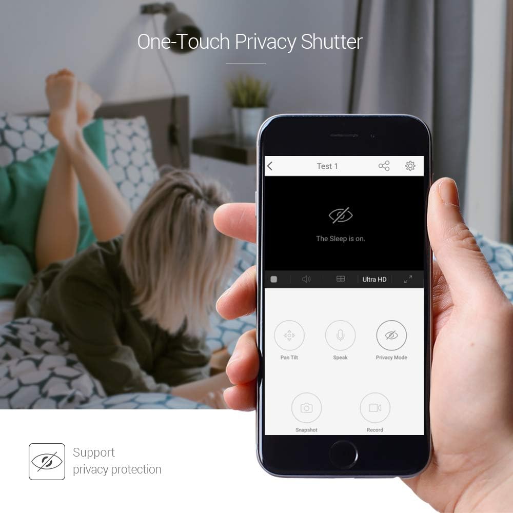 EZVIZ C6TC, 1080p WiFi Smart Home Security Camera, Surveillance Camera with Motion Tracking, 360 Rotating, Two Way Talk, Brilliant Night Vision White, CS CV248 B0 32WFR(EU)