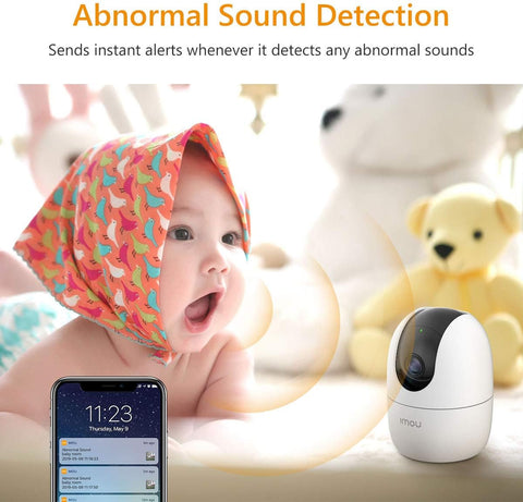 Imou 2K Camera for Home, 360° Security Camera, WIFI Camera Indoor, HD Baby Monitor, CCTV Camera for Home Wireless, Surveillance Camera with Human Detection, Smart Motion Tracking, Two-Way Talk, Alexa