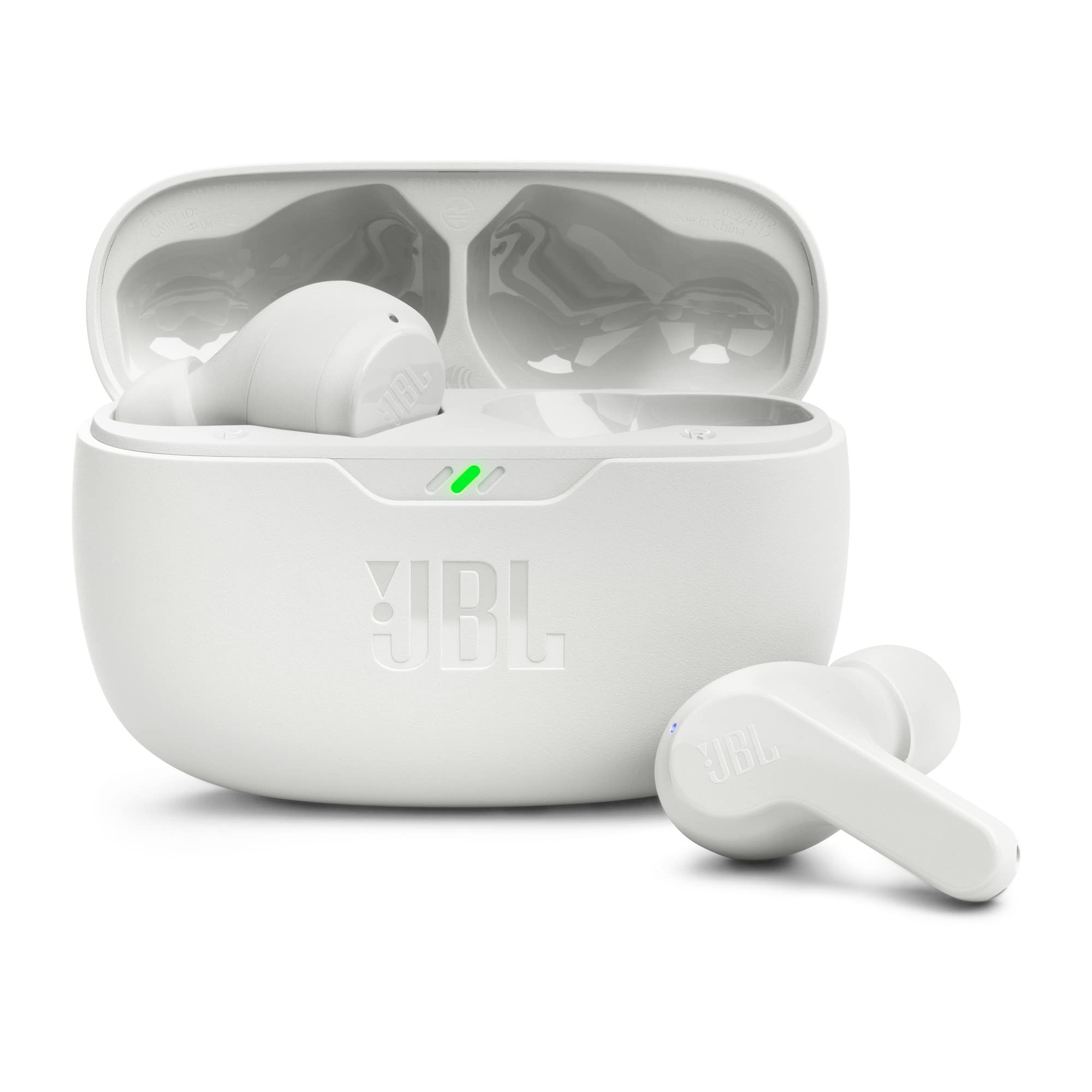 JBL Wave Beam 2 Adaptive Noise Cancelling with Smart Ambient True Wireless Earbuds, Deep Bass, Comfort Fit, 40H Battery, Hands-Free + VoiceAware, Water and Dust Resistant - JBLWBEAM2BLU, Blue
