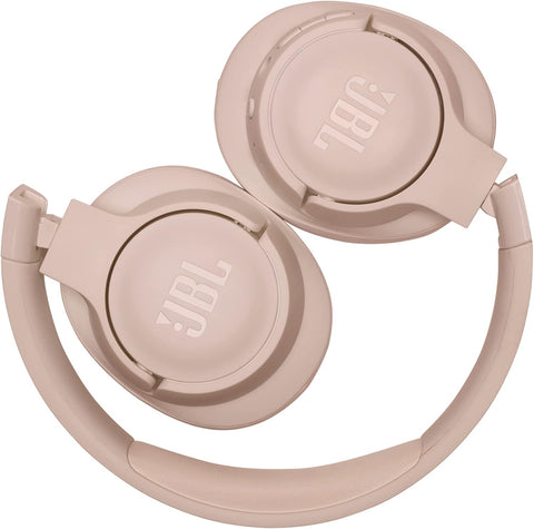 JBL Tune 720BT Wireless Over-Ear Headphones, Pure Bass Sound, Bluetooth 5.3, 76H Battery, Hands-Free Call, Multi-Point Connection, Foldable, Detachable Audio Cable - White, JBLT720BTWHT