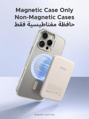 UGREEN Magsafe Power Bank 5000mAh Ultra-Mini Wireless Power Bank PD 15W | Ultra-Slim, skin-friendly, ergonomic design, flight-safe, PD 15W Wired Charging, Qi 7.5W Magnetic for iPhone 17/16/15/14/13