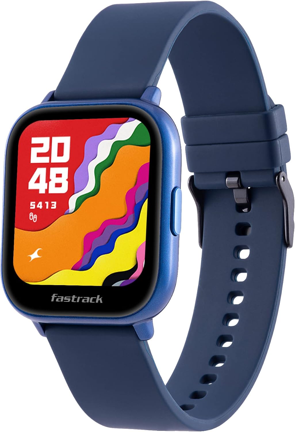 Fastrack Reflex Vybe Smart Watch|1.5” HD Display|50+ Sports Modes|100+ Watchfaces|in-Built Game|BP Monitor|SpO2|Sleep Tracker|Custom Watchface|7 Day Battery|Camera & Music Control|IP68| Dark Black