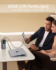 UGREEN Power Bank 20000 MAH PD 165W with Retractable Type C