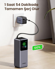 UGREEN Power Bank 20000 MAH PD 165W with Retractable Type C