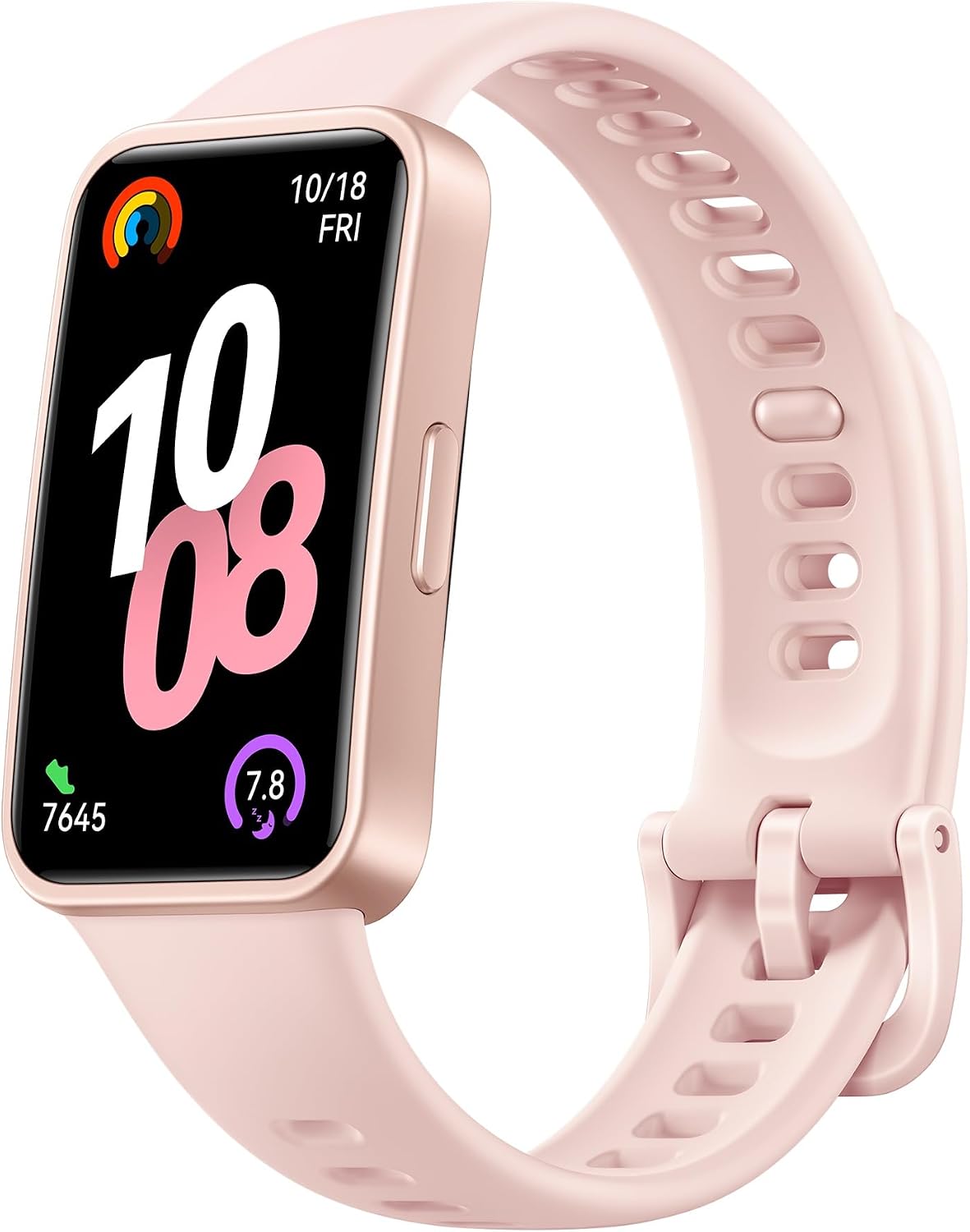 HUAWEI Band 10 Smart Watch, Metallic Design and Comfortable Wearing, Pro-level Sleep Analysis, Emotional Health Aid, 100 Workout Modes, Robust Battery Life, IOS and Android, Pink