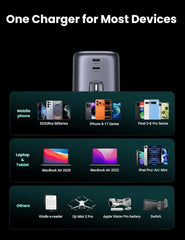 UGREEN Nexode 45W Charger GaN Dual USB C Ports Charger Type C Foldable 45W Fast iPad Adapter, Galaxy Tab Block 25W USB C Power Adapter for Samsung S25, iPhone 17 Pro Max, MacBook Air, iPad, etc