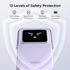 UGREEN Uno Magsafe Power Bank 5000mah Magnetic Portable Charger 20w Fast Charging Powerbank - Lilla - 5000 Ah