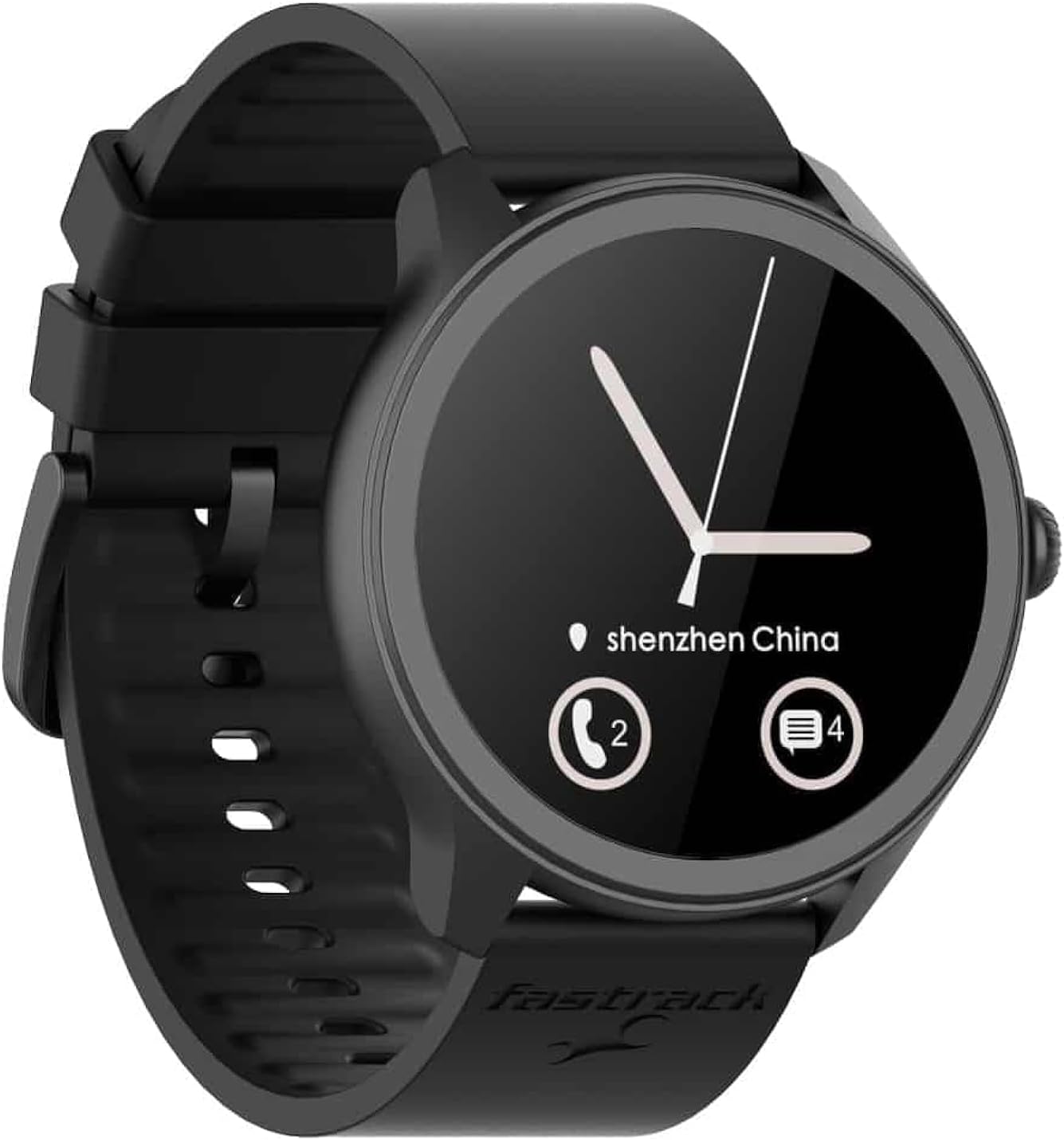 Fastrack Revoltt XR1 Black Smart Watch 3.50 cm Super UltraVU Display
