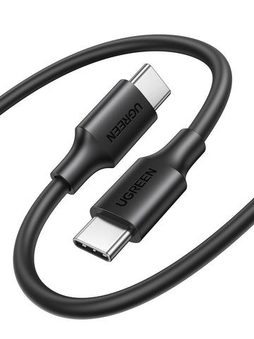 UGREEN Type C Cable 1M, 18W USB A to USB C Fast Charging Cable PVC Black | laptop&phones fast charging,240Mbps high speed data transfer,soft&flexible,lightweight&portable for daily use