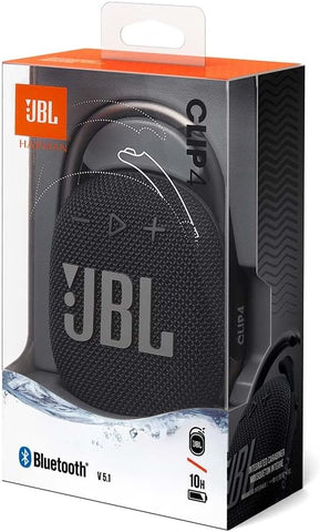 JBL Clip 4 Portable Bluetooth Speaker, 10H Battery, White, JBLCLIP4WHT