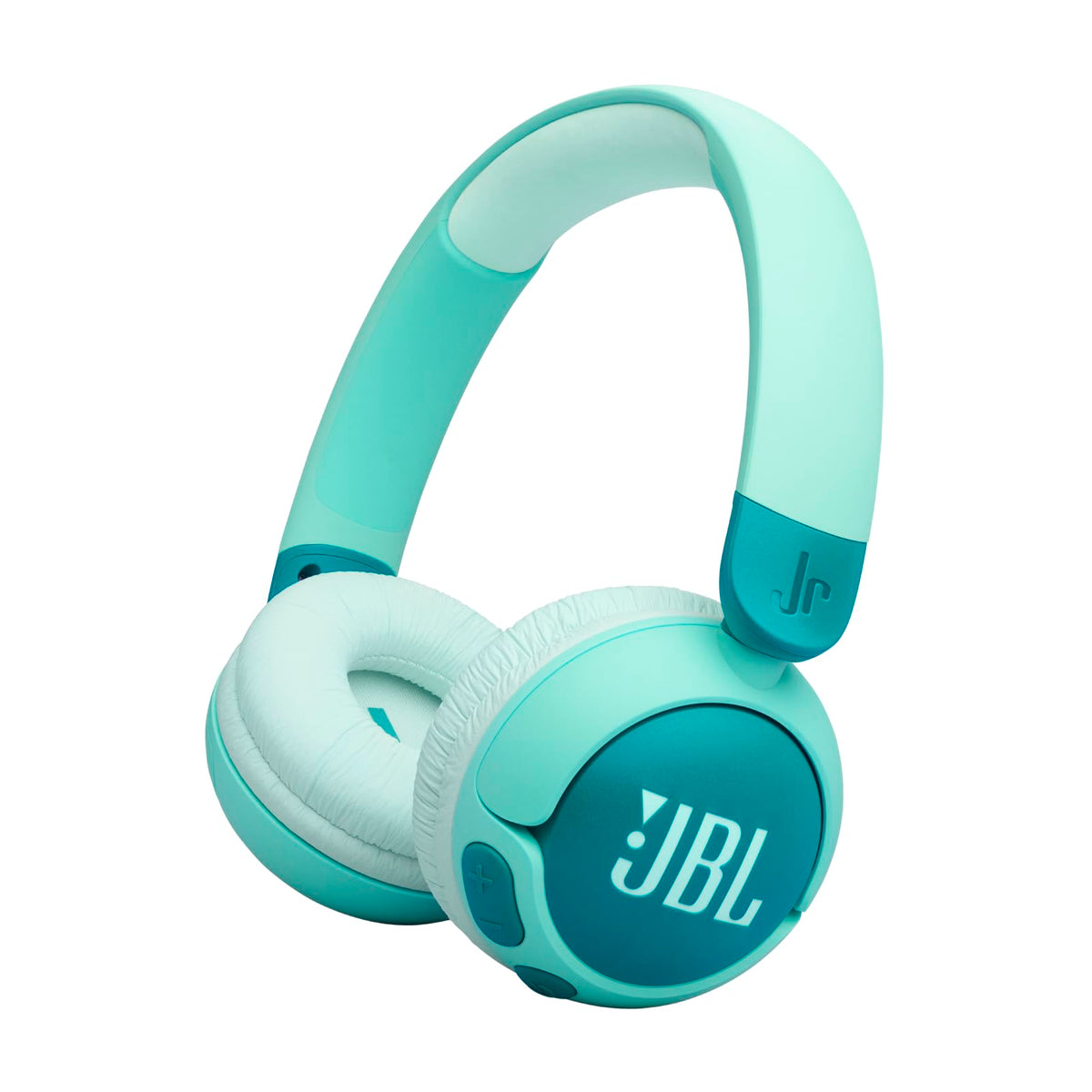 JBL Junior 320 BT Wireless On-Ear Bluetooth Headphones with Built-in Microphone for Kids, 50 Hours Playback, Safe Sound, Low Volume, Easy Operation and Sticker Set, Blue - JBLJR320BTBLU
