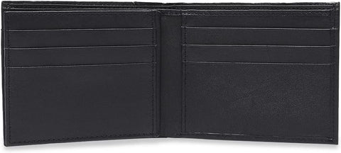 Bi-Fold Organised Wallet Flat Nappa Genuine and Smooth Leather Upper IM2021XDA0002-400-Navy Blue